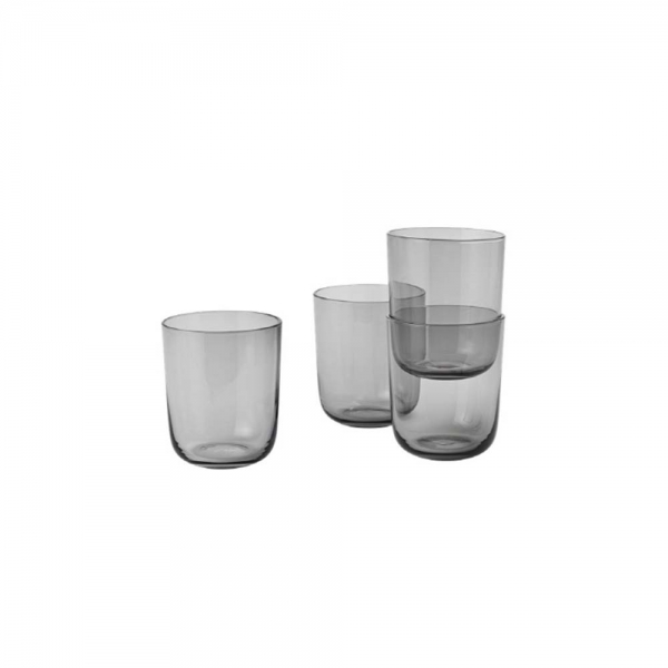 CORKY DRINKING GLASSES TALL GREY SET OF 4