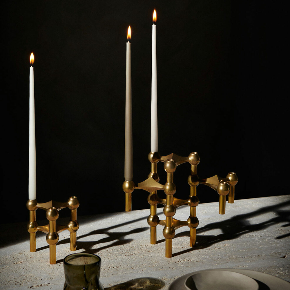 Nagel Candle Holder - Brass