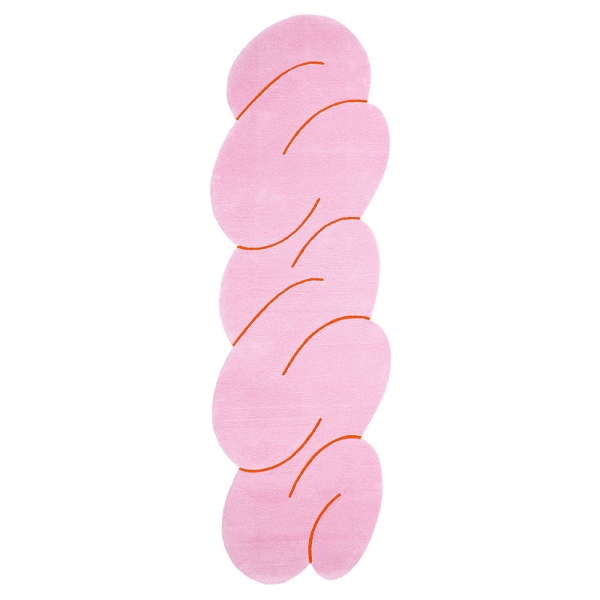 OKEJ Pink Squiggle Rug (2 sizes)