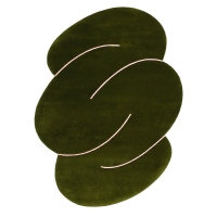 OKEJ Moss Green Squiggle Rug (2 sizes)
