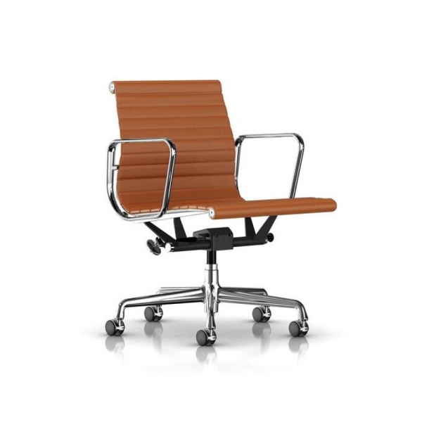Eames Aluminum Group Management Chair - Prone Ledge Leather