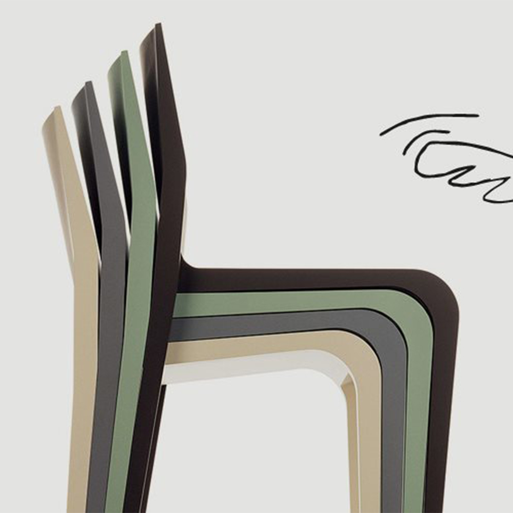 Laleggera Chair 301 - Coloured wood