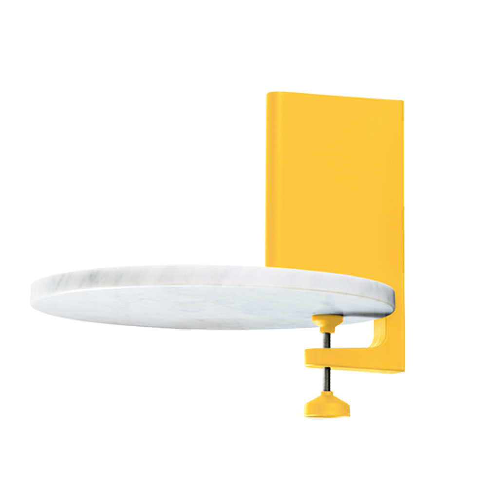Spike Clamp Shelf - Yellow