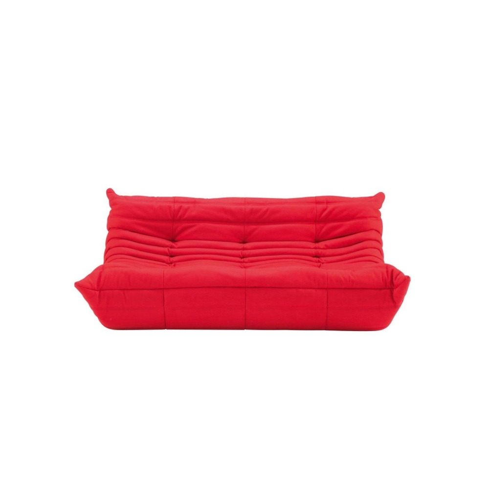 Togo Sofa 3 Seat - Alcantara Goya Red