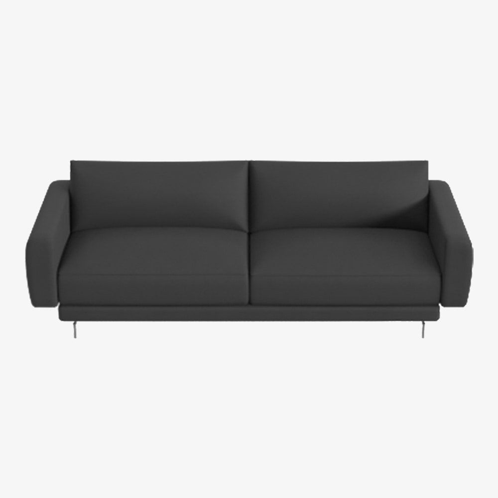 Edge V1 Sofa Mod 21 (Patrol Black, Chrome Leg)