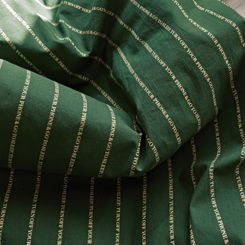 Pin-stripe Duvet Set (Green)