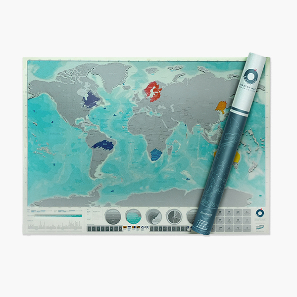 Luckies Scratch Map Oceans Edition