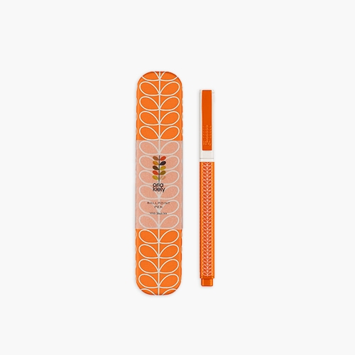 Orla Kiely Nordic design ballpoint pen Orange
