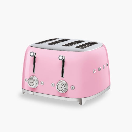Smeg 4-hole Toaster Pink TSF03PKEU