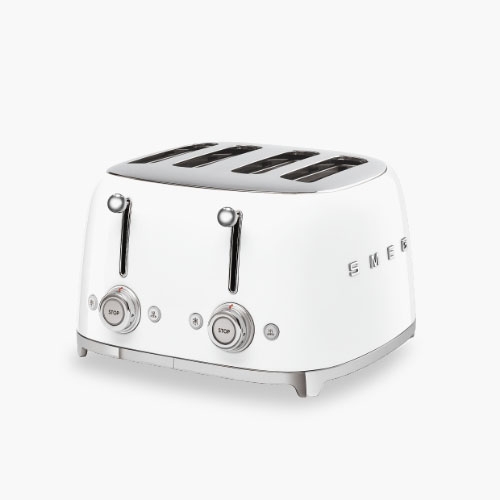 Smeg 4-hole Toaster White TSF03WHEU