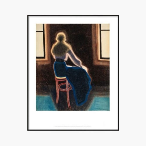 Woman on a Stool Repro